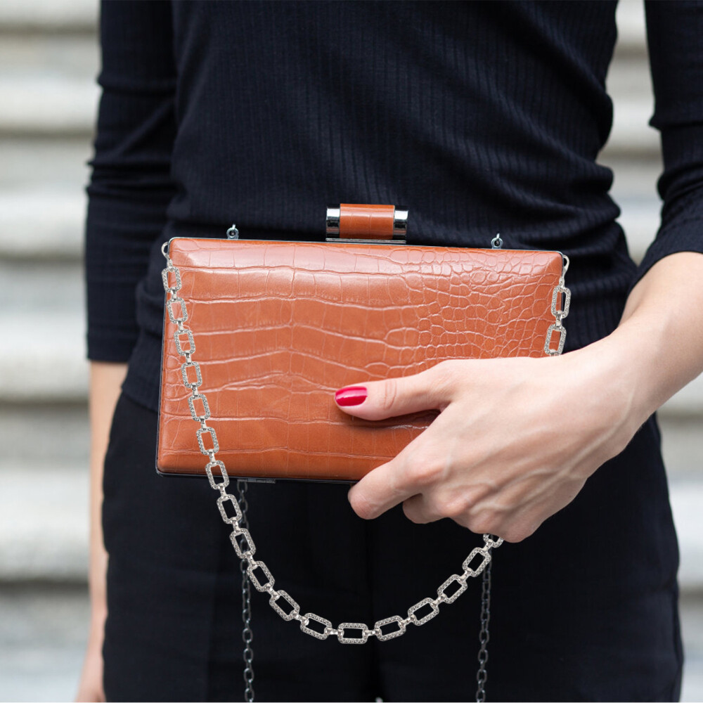 2 pcs Replacement Bag Chain Rhinestone Handbag Chain DIY Purse Chain Decorative