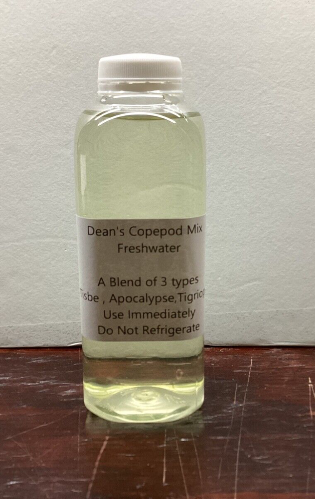 Dean's Freshwater Copepods Mix Live Tisbe Tigs Apocalypse  16oz Free Shipping