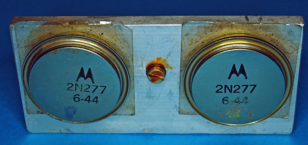 1 Matched pair of Motorola 2N277 Germanium Power Transistors. Used but tested OK