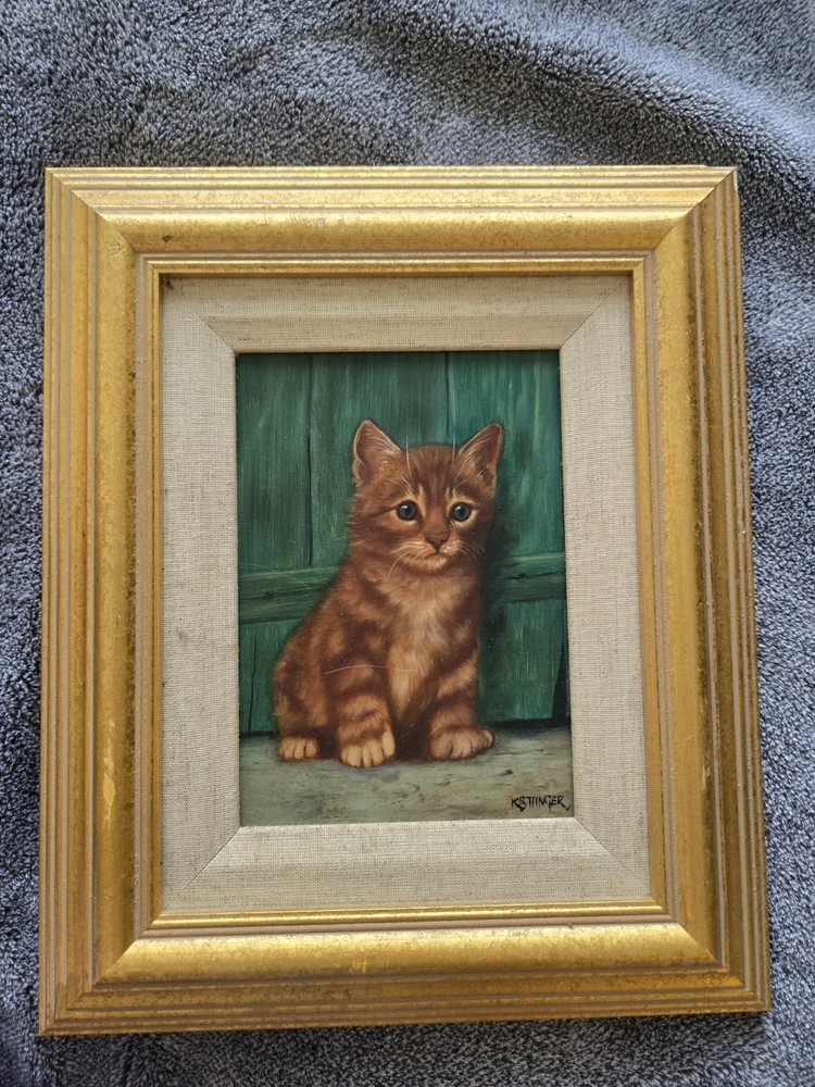Gabor Kettinger Oil on Panel, Cat. Very Gold CONDITION