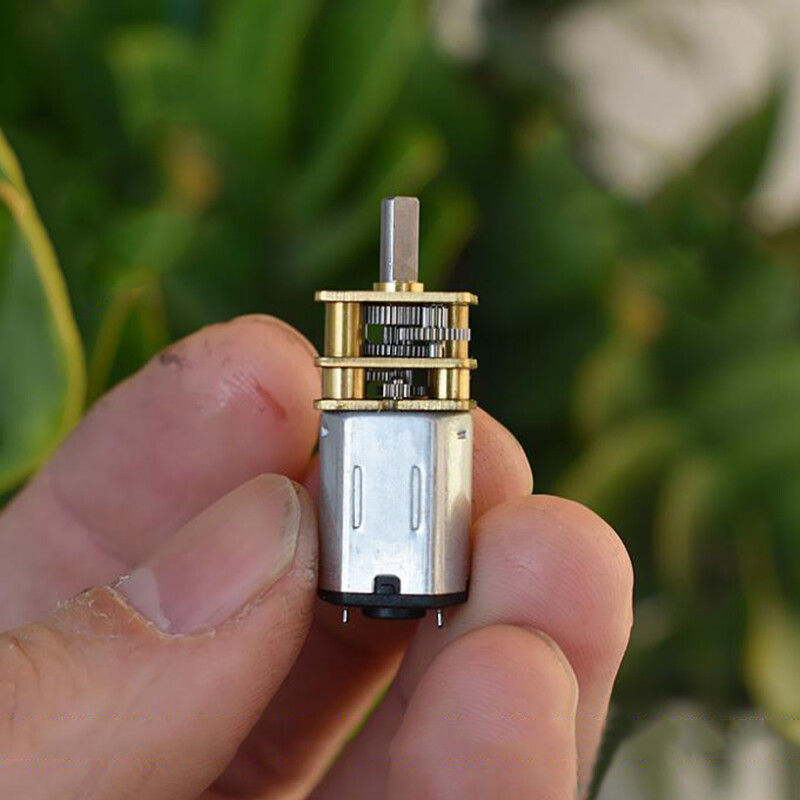 DC 5V 6V 52RPM Slow Speed Reduction Mini Micro N20 Full Metal Gear Motor Robot-image