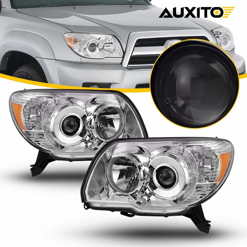 Fits 06-09 Toyota 4Runner Projector Headlight Headlamps Replacement Left+Right