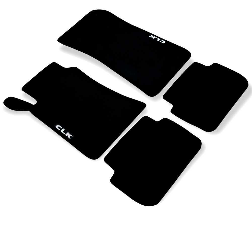 Mercedes CLK C209 Waterproof Velour Floor Mats in Black