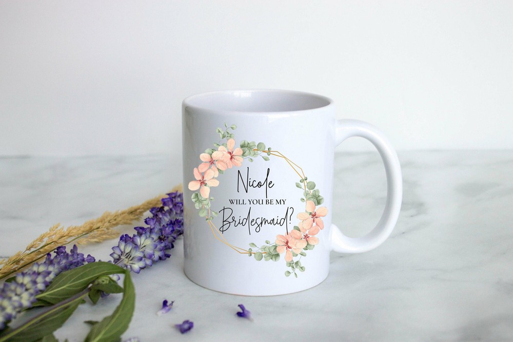 Bridesmaid Proposal Bridesmaid Mug Custom Personalized Mug Bridesmaid Gift