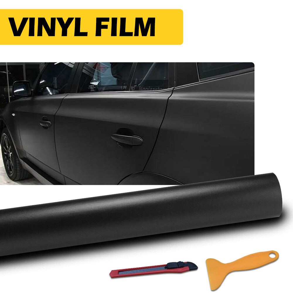 Premium Ultra Matte Flat Black Car Vehicle Vinyl Wrap Sticker Decal Sheet Film