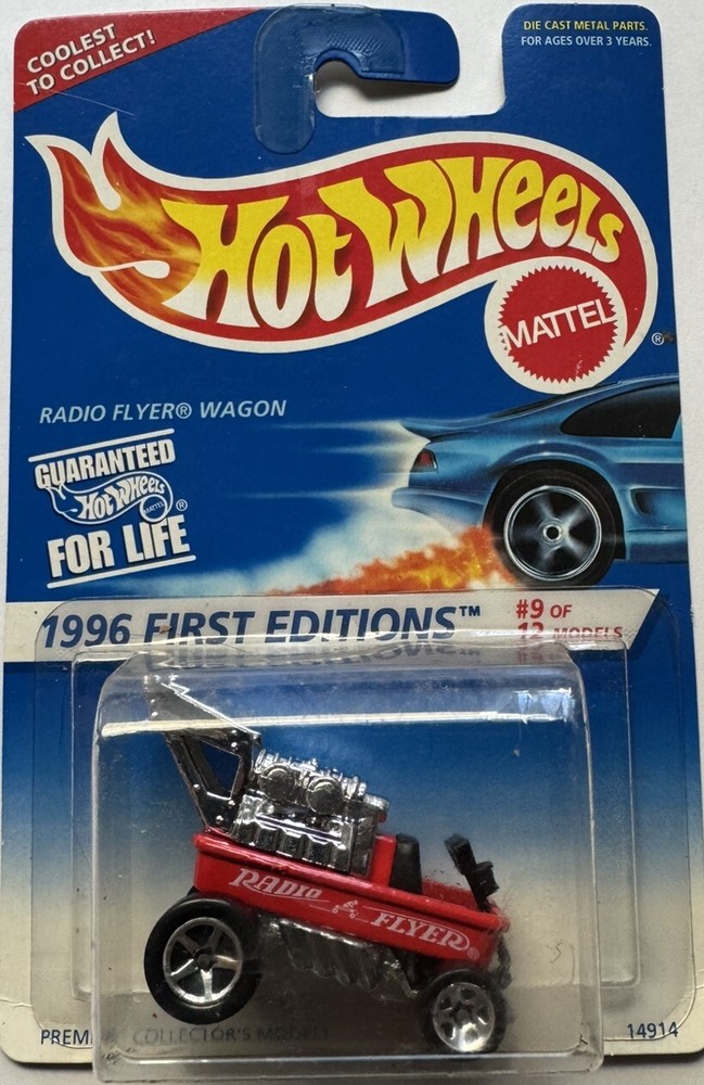 1996 Hot Wheels First Edition Radio Flyer Wagon 9/12 5-Spoke Wheels