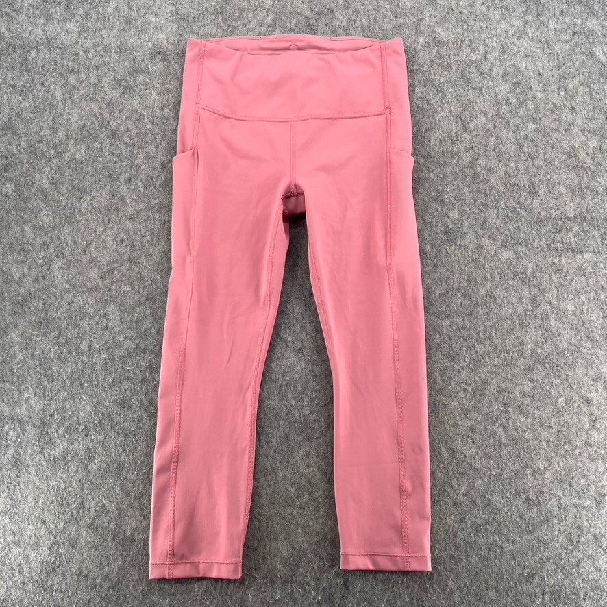 Athleta Womens Pink Ultimate Stash Pocket Capri Tights Size S