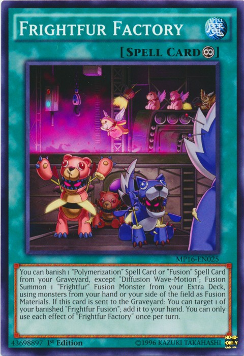 Frightfur Factory MP16-EN025 Common 1st Edition Lightly Played Yugioh Card  