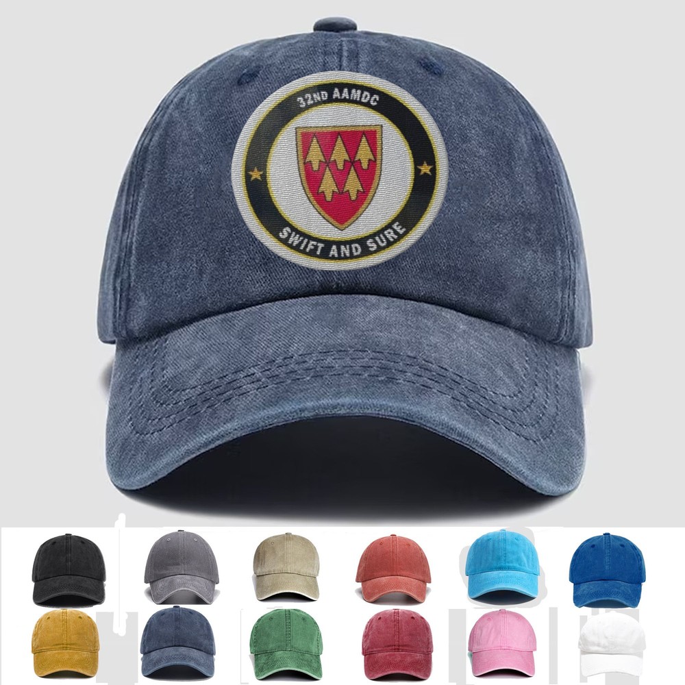 Custom Embroidered Hat US Army 32nd AAMDC “Swift and Sure”, Trucker Hat, Gift