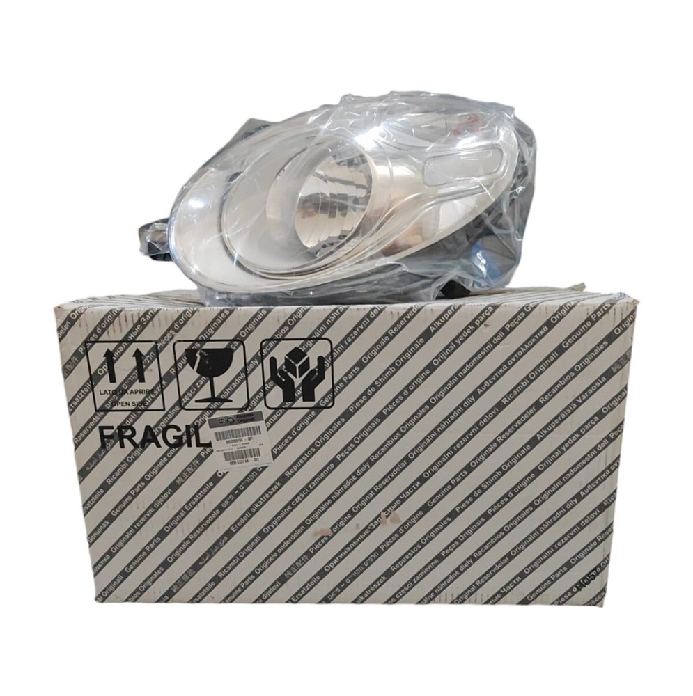 Left Front Dipped Headlight Projector 500L - ORIGINAL FIAT - 52089194