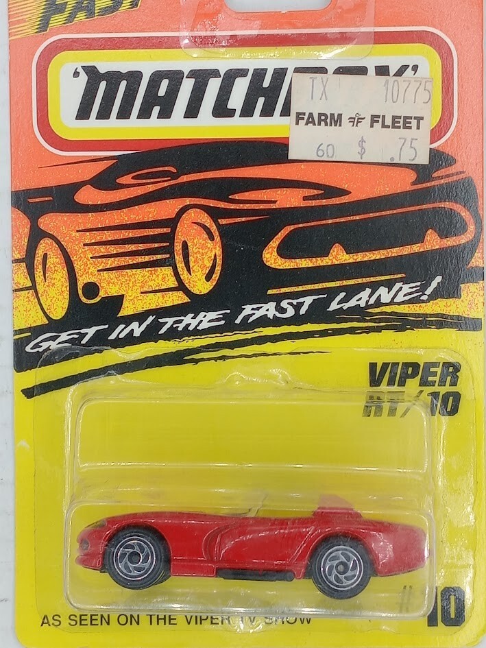 Matchbox DODGE VIPER RT/10 #10 NEW in Package 1993