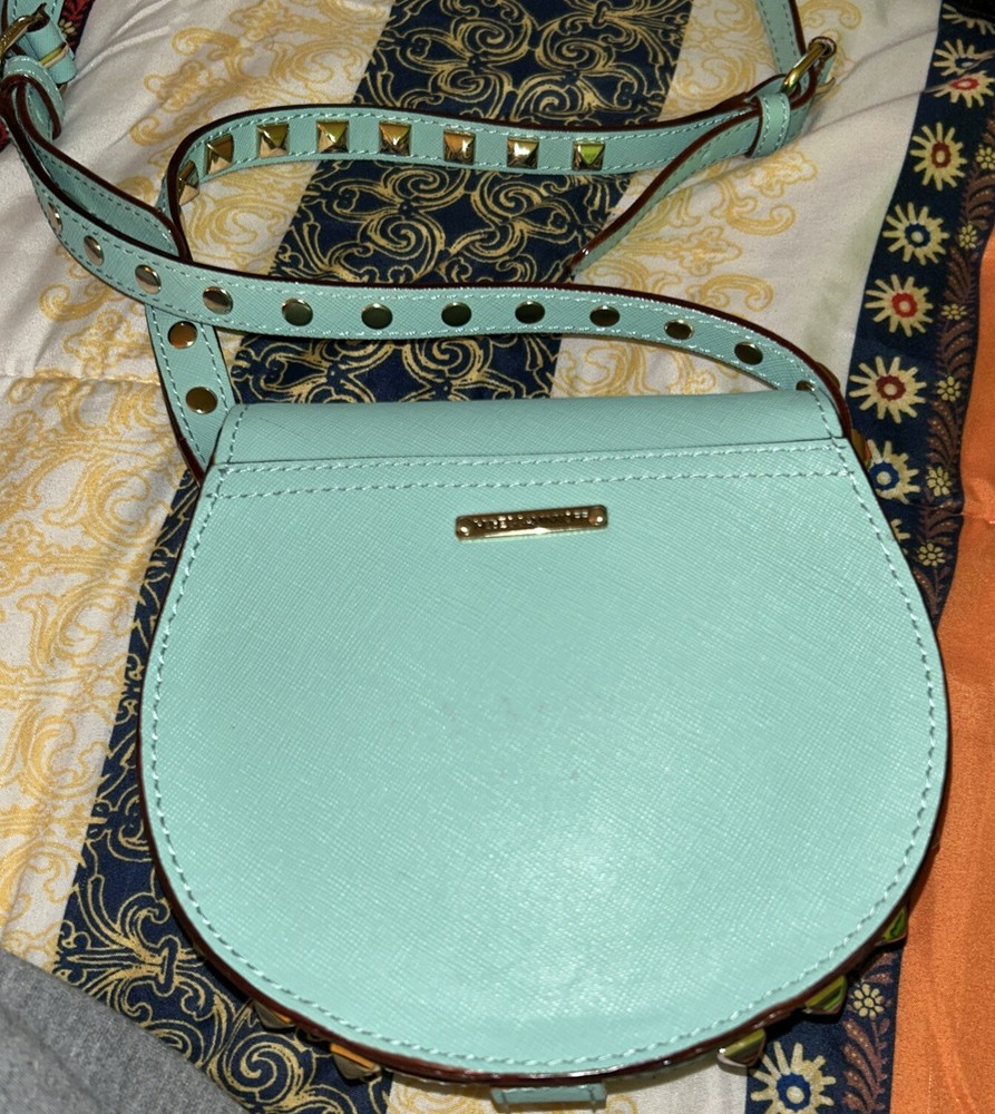 REBECCA MINKOFF Turquoise Skylar Cross Body Handbag St