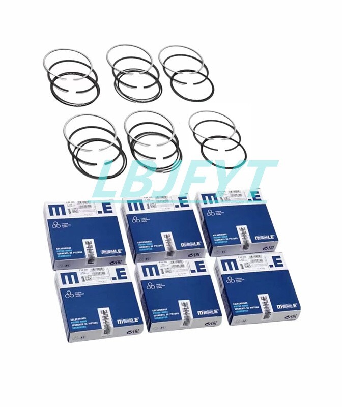6pcs Piston Rings Set Mahle For Porsche Carrera S Turbo 911 991 997 MA1 MDA 3.8L