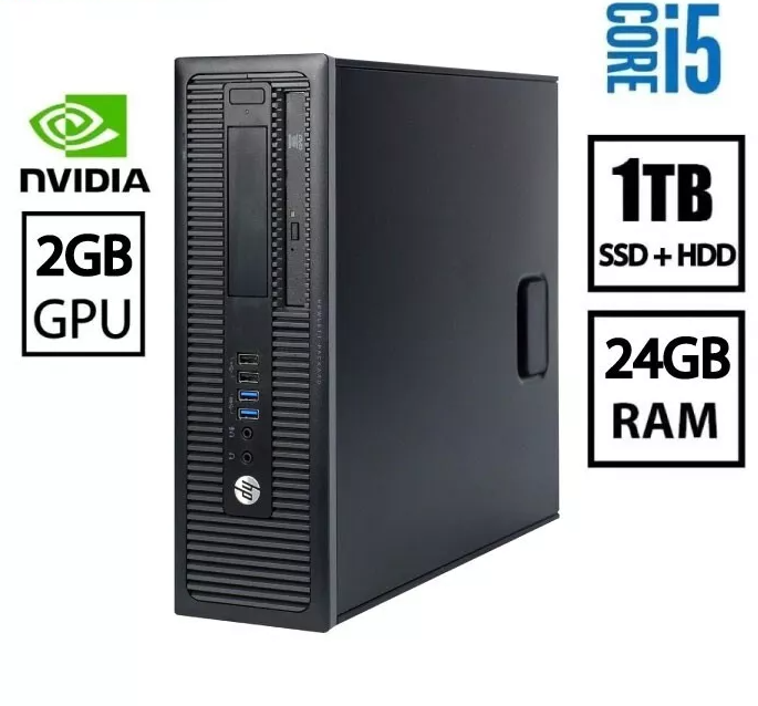 HP Desktop Computer Windows 11 24GB 1TB SSD+HDD WiFi FAST PC CLEARANCE SALE-image