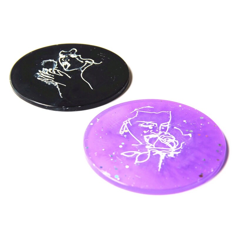 Couple Abstract Figure Tea Tray Mold Silicone Epoxy Resin Molds