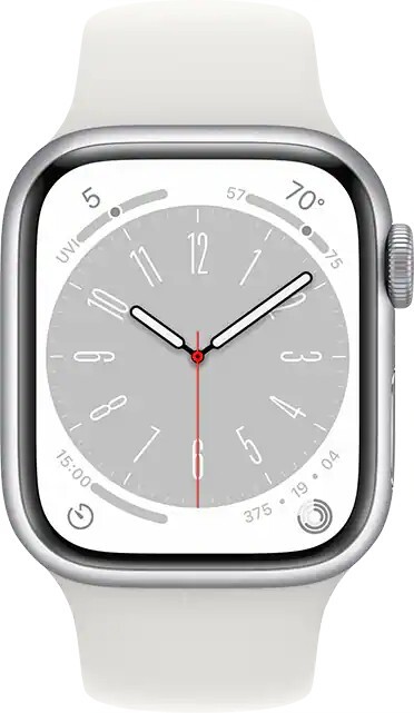 Apple Watch Series 8 45 mm Silver Aluminum (GPS)