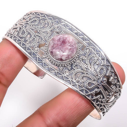 Eudialyte - Russia 925 S Bali Sterling Silver Cuff Adst. C7879-24