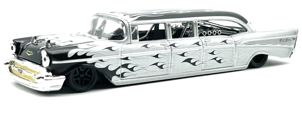 M2 MACHINES AUTO HAULERS 1957 CHEVY BEL AIR STRETCHED LIMO LOOSE