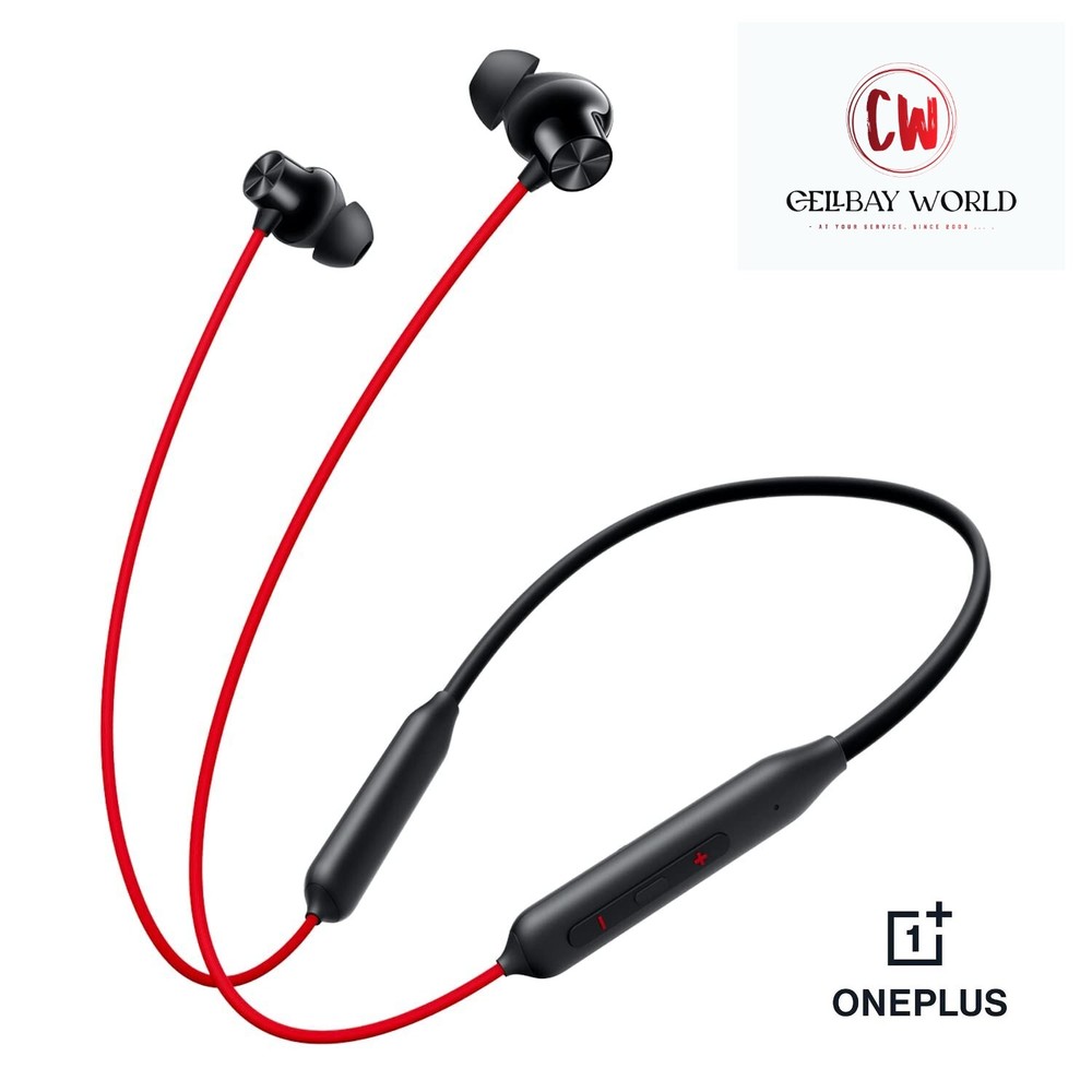Oneplus Bullets Wireless Z2 {Acoustic Red} || Bombastic-Bass 12.4mm-Drivers AiNC