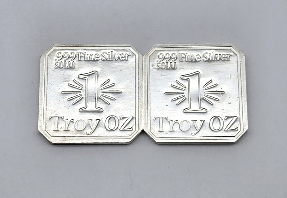 2X 2016 .999 Fine Silver Suns of Liberty Square Bar & Rounds - Rare Collectible  