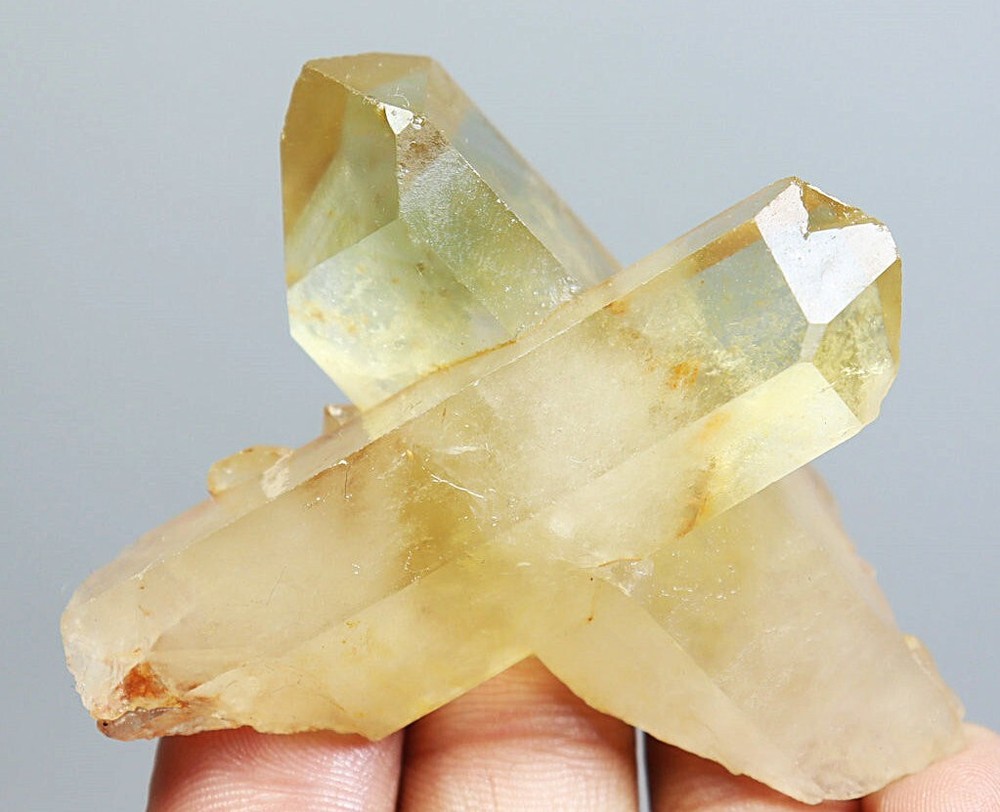 Natural Beautiful Citrine Quartz Crystal Cluster Point Mineral Specimen Healing