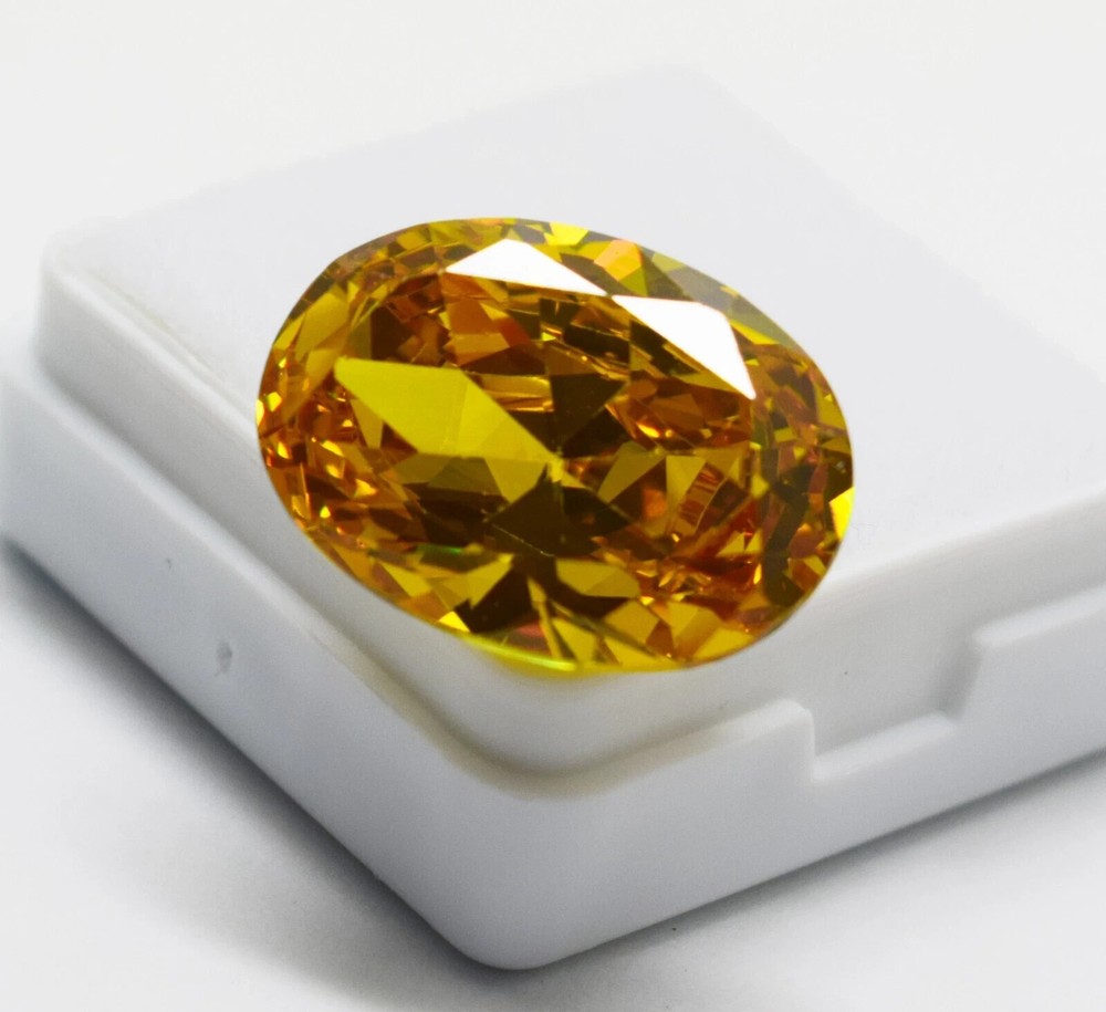 12.00 Ct Flawless Ceylon Yellow Sapphire Oval Cut Loose Certified Gemstone
