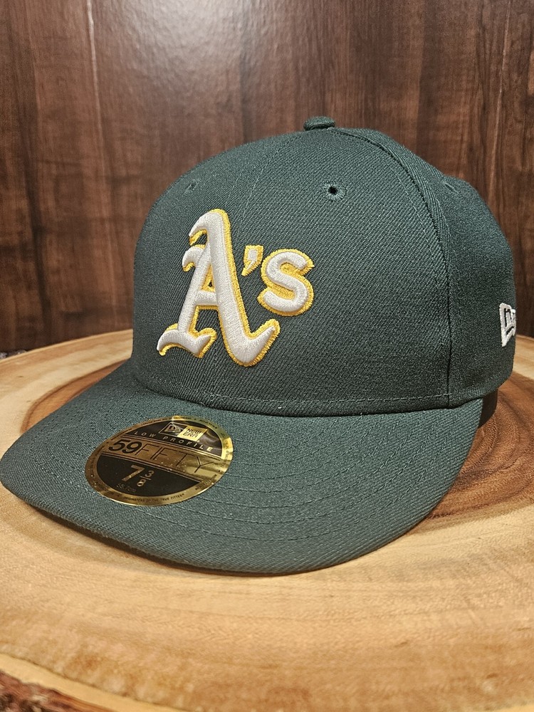 Oakland A's New Era 59Fifty Low Profile Fitted MLB Cap Size 7 3/8