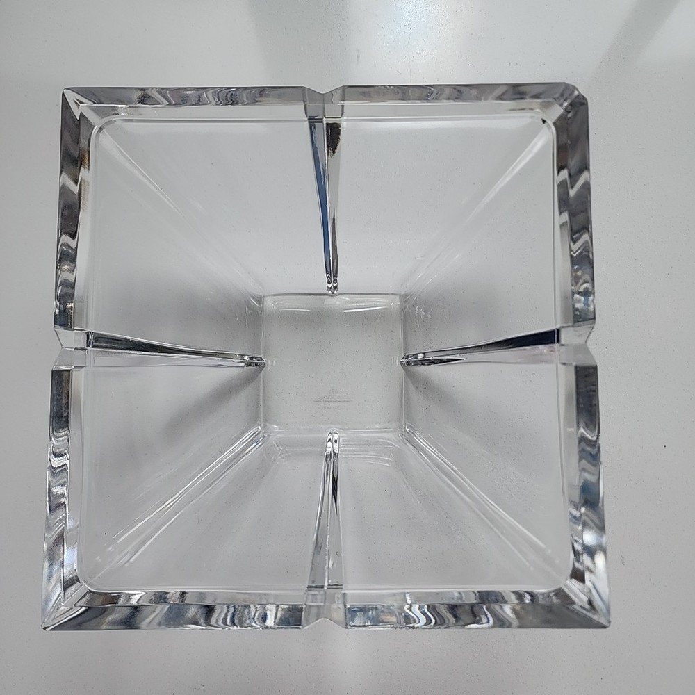 Rosenthal German Crystal Square Candy Dish 6x6x3 Inches Elegant Serving Tray