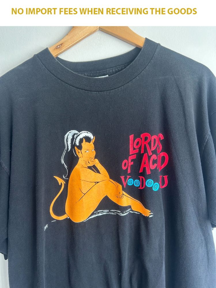 Vtg Lords Of Acid Band Voodooo Cotton Black S-5XL Shirt UE005