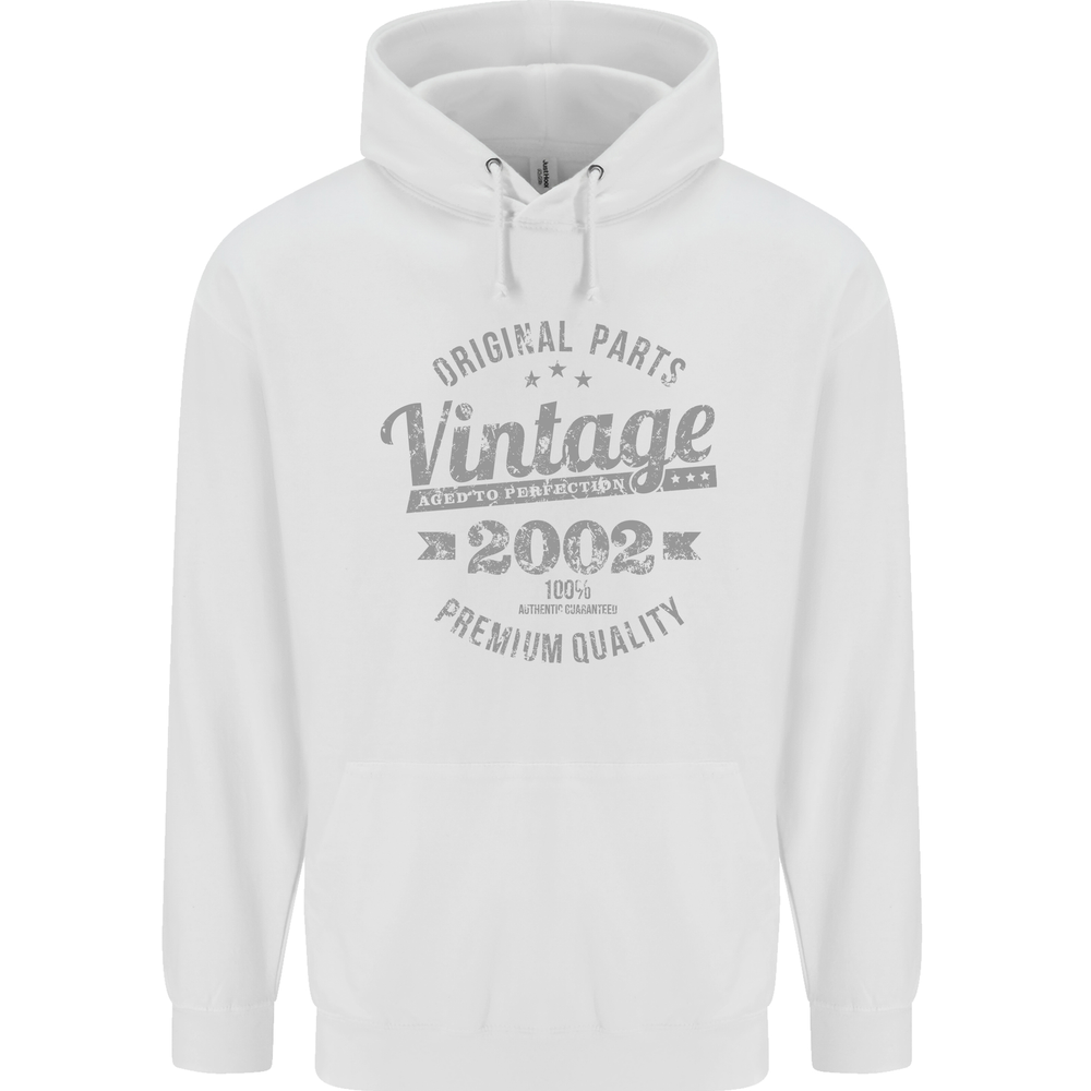 Vintage Year 32nd Birthday 1992 Mens 80% Cotton Hoodie White