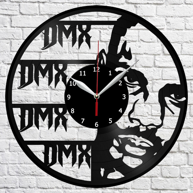 DMX Vinyl Record Wall Clock 12 Inch Fan Art Decor 3 cm Thick