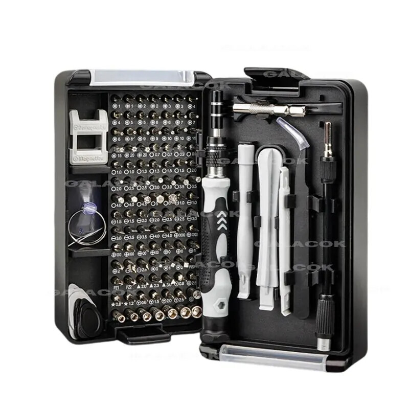 116-Piece Magnetic Precision Screwdriver Set with Phillips & Torx Bits