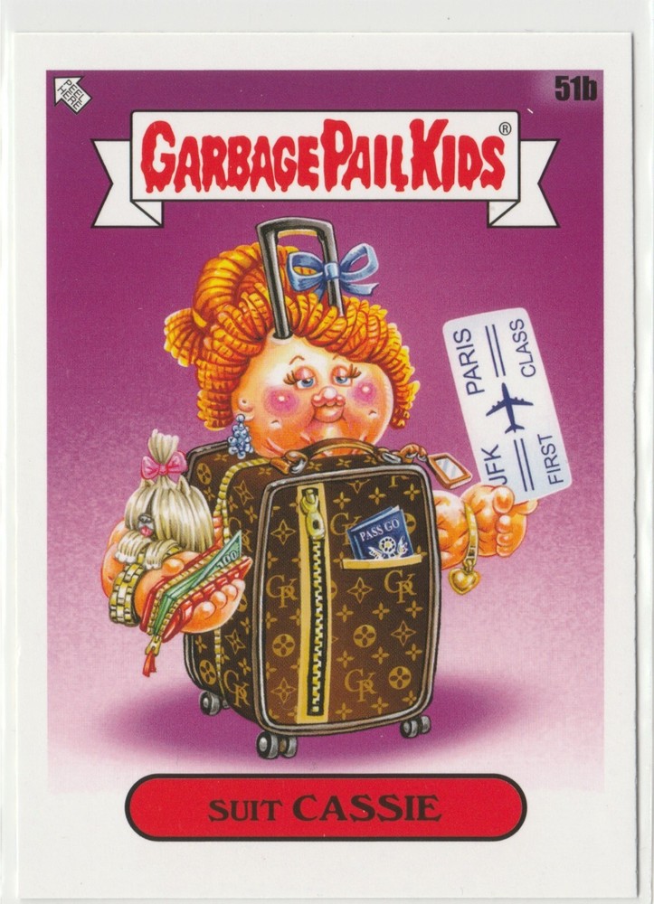 Vintage 2021 GPK Suit Cassie #51b Garbage Pail Kids Vacation Card