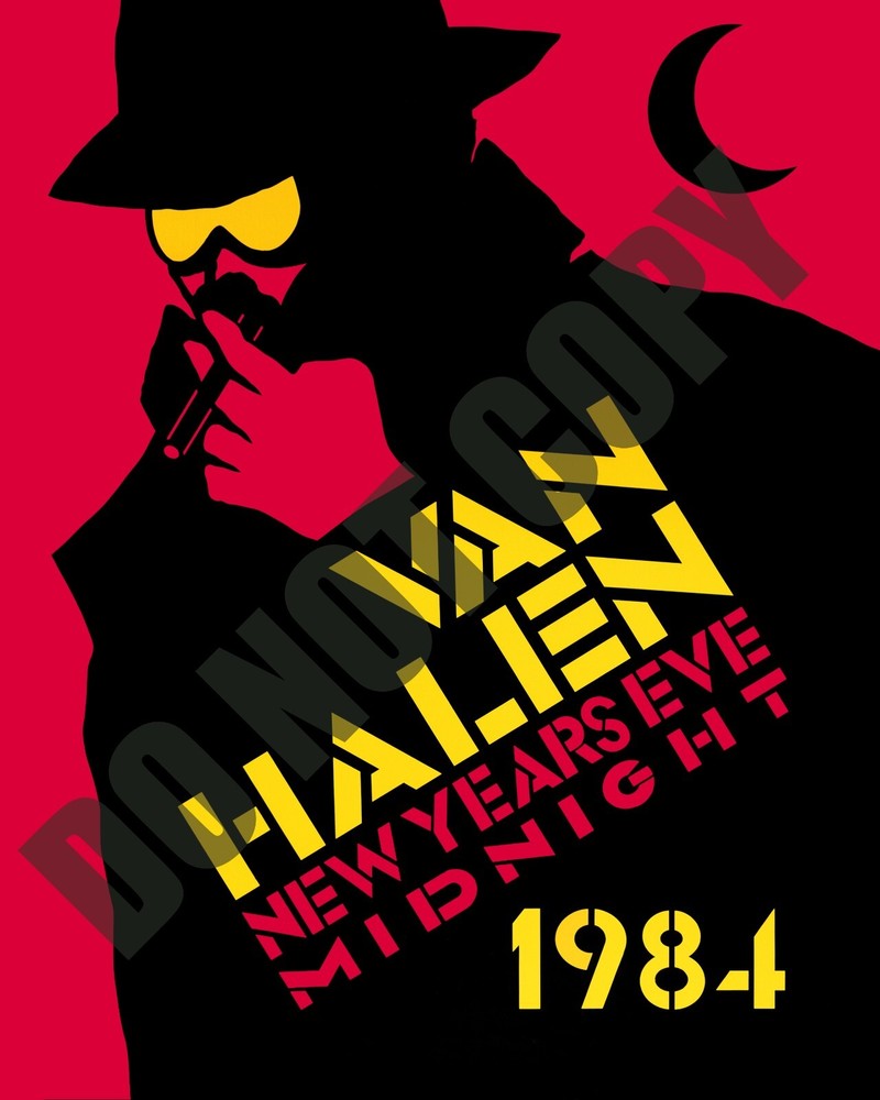 1984 Van Halen NYE Album Release Concert Promo 8x10 Photo Poster-image