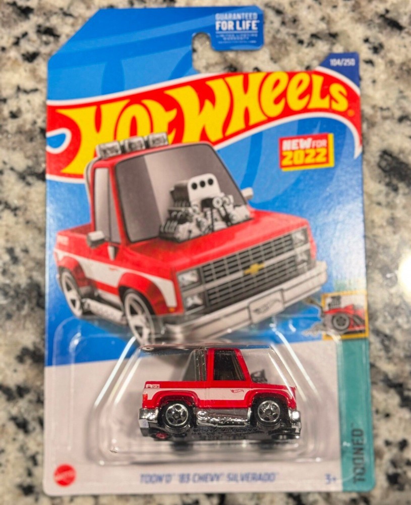2022 Hot Wheels Toon'D '83 Chevy Silverado Red #104/250