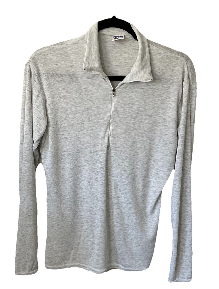 Patagonia Women’s gray long sleeve 1/4 Zip Hiking Lightweight Shirt Size Small