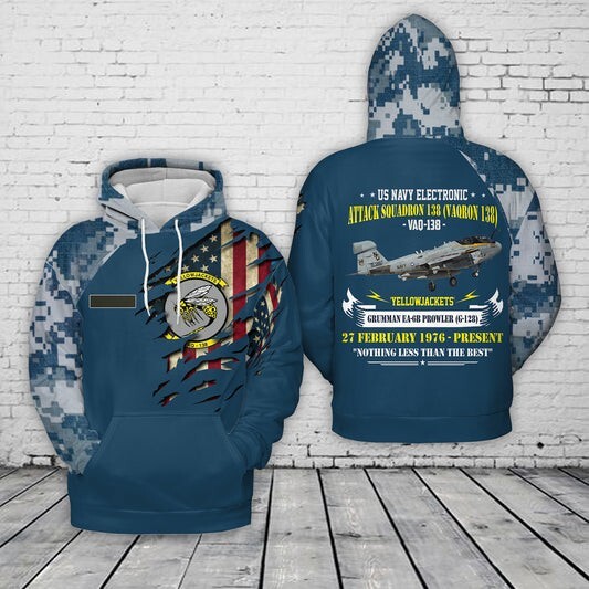 Custom Name US Navy VAQRON 138 VAQ-138 'Yellowjackets' Grumman EA-6B Prowler
