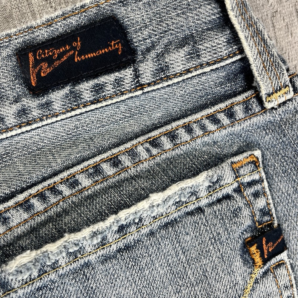 Citizens of Humanity Women Kelly Low Waist Boot Cut Denim Blue Jeans