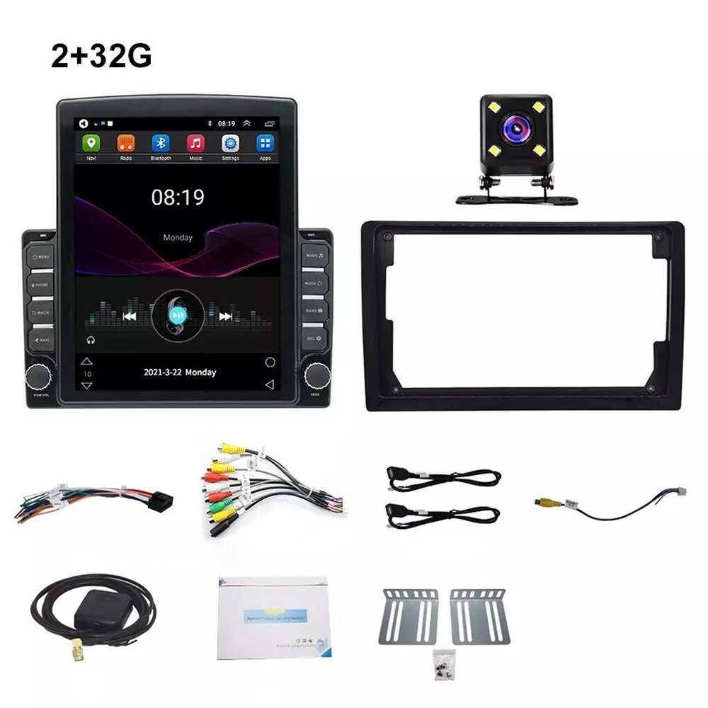 2+32GCarplay GPS HD Car Navigator Dual 2Din touch Screen Stereo RadioAndroid 14