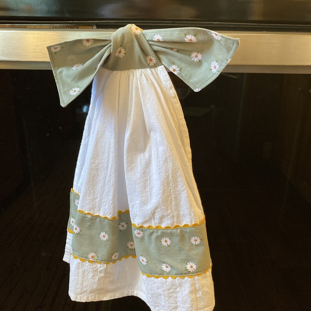 Unique Hanging Kitchen tea Towel   handmade kitchen hand towel. Kitchen decor.