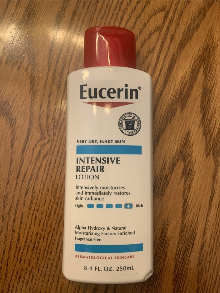 Eucerin Intensive Repair Lotion Very Dry Skin Moisturizing Fragrance Free 8.4oz