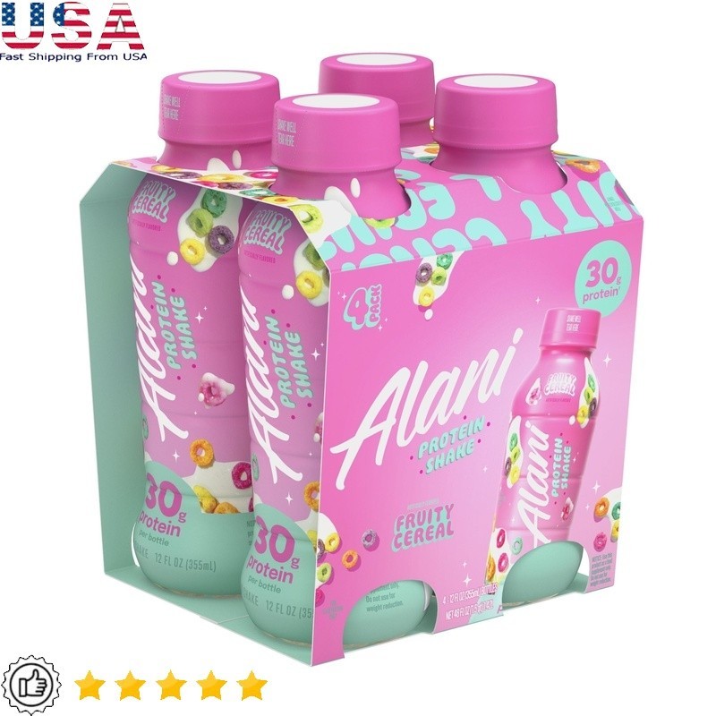 Protein Shake 30g Protein 160 Calories Gluten Free Fruity Cereal Ready to Drink