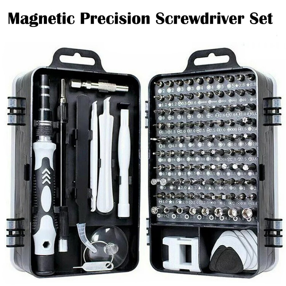 115-Piece Precision Screwdriver Set for Electronics Repair with Magnetic Bits