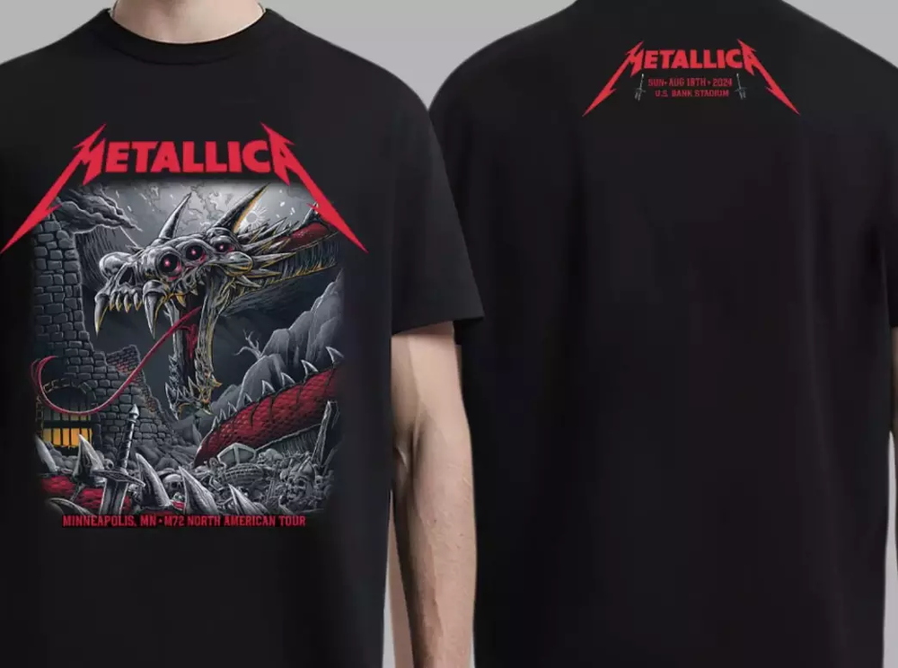 Metallica M72 Minneapolis Mn Night 2 At Us Bank Stadium On August 18 T-Shirt