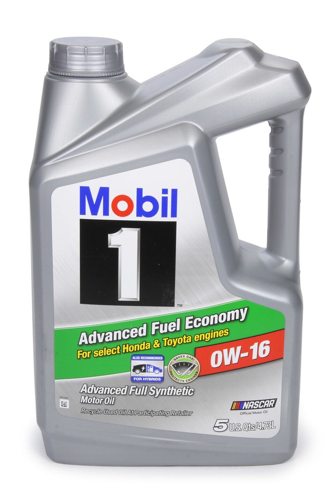 Mobil 1 0W16 Synthetic Motor Oil 5 Quart Jug - Advanced Fuel Economy