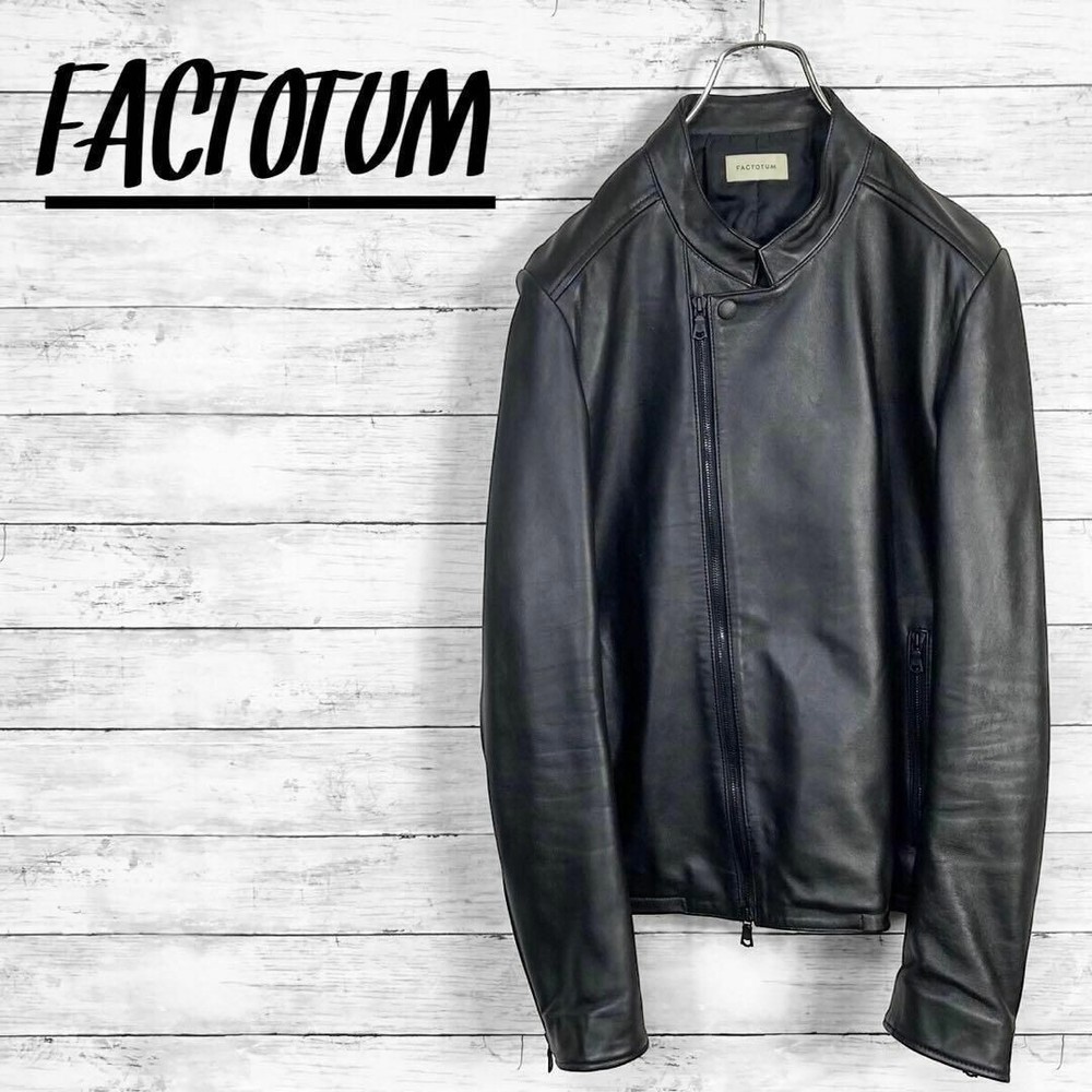 Masterpiece Factotum Lamb Leather Semi Double Rider Jacket