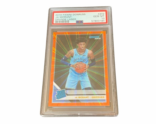 Ja Morant Rookie RC PSA 10 Donruss Orange Laser insert sp Grizzlies #202 rated