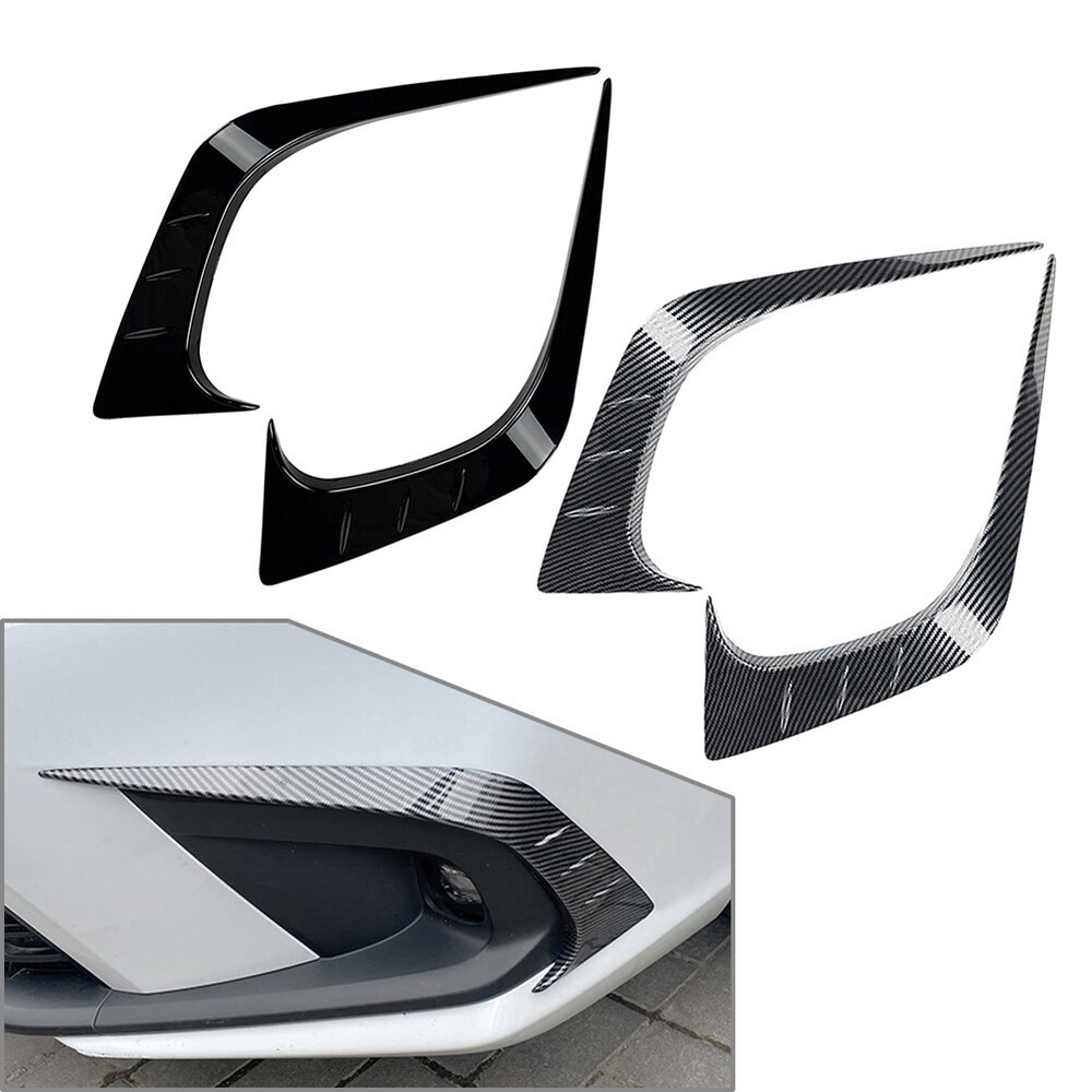 Front Bumper Fog Light Splitter Lip Spoiler Guard Cover Trim For Honda Civic