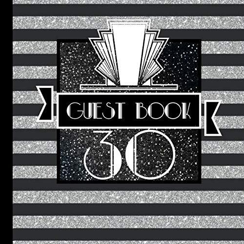 30 Guest Book: Silver Guest Book Includes Gift Tracker and ... by Design, Gatsby