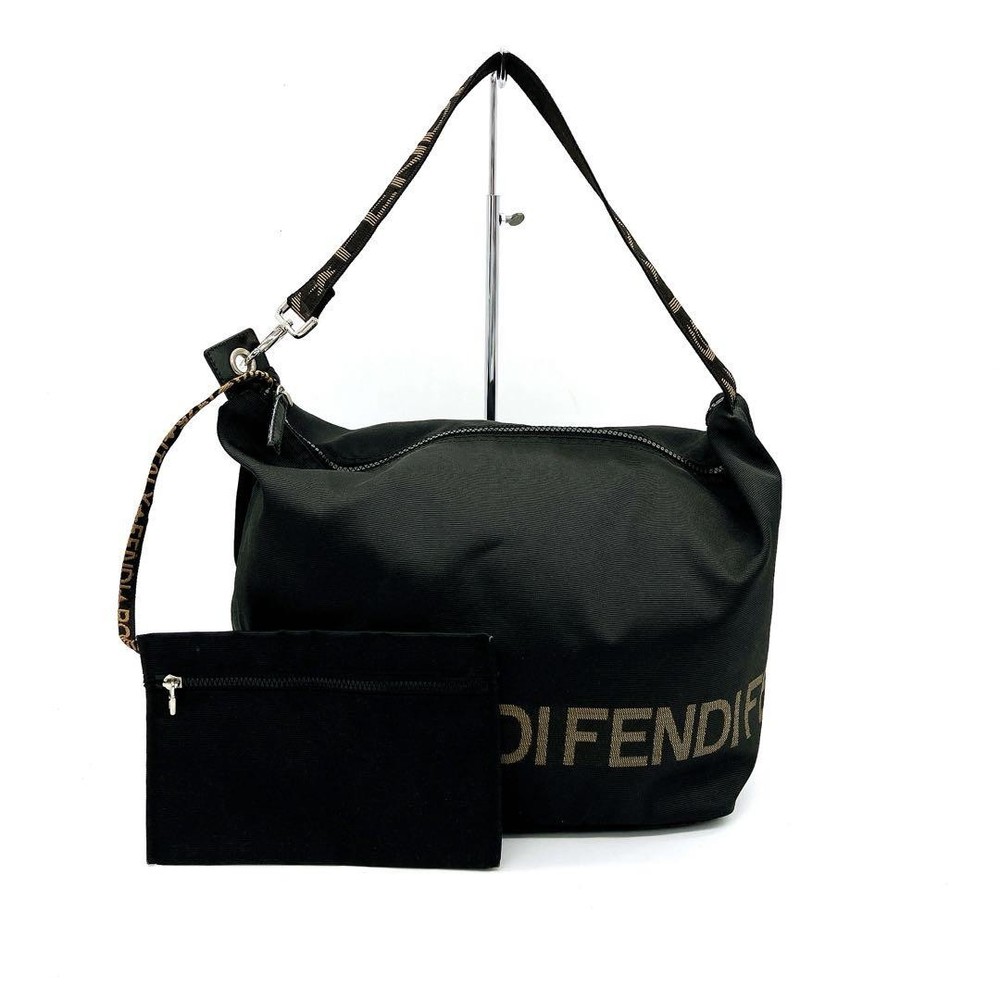 FENDI Black PVC Handle Bag Authentic G0403341